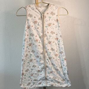 Sleeveless Kids Pajamas with Animal Print